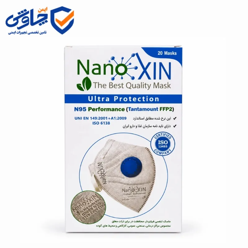 ماسک N95 نانوکسین 6 لایه(استاندار FFP2)